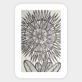 Flower drawing by hand Sticker